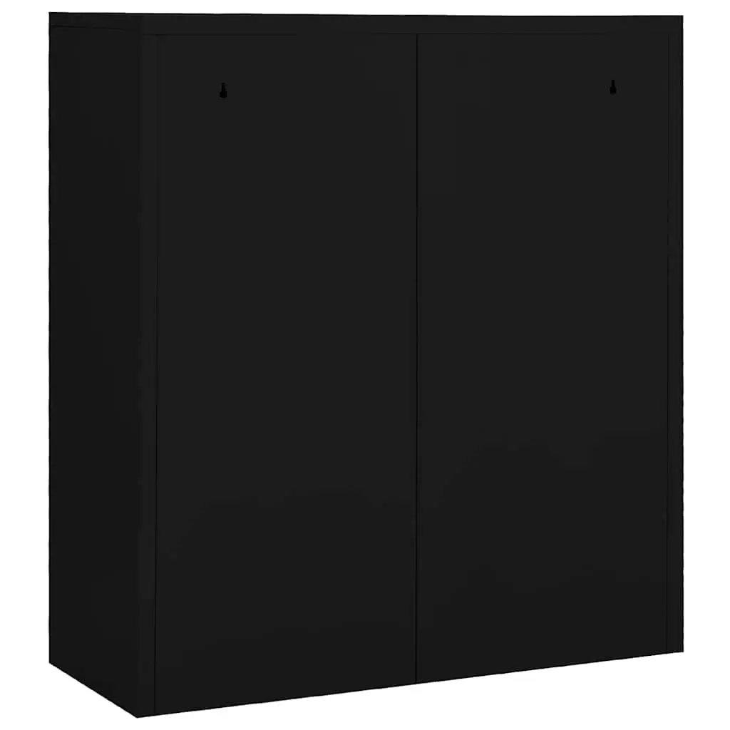 Storage Cabinet Office Filing Organizer Black Steel Adjustable Shelf