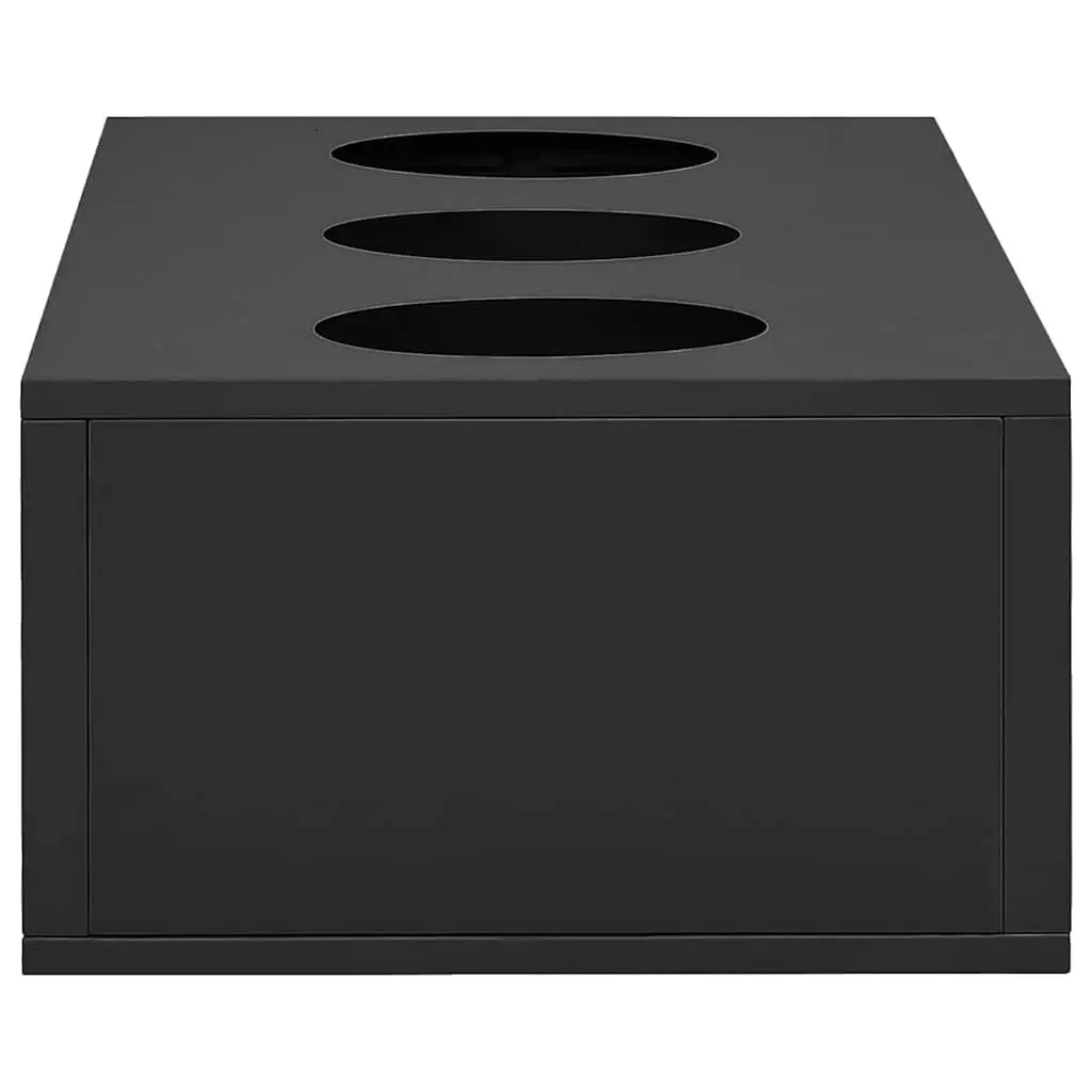 Office Flower Box Anthracite Steel Garden Planter Modern Home Decoration Pot
