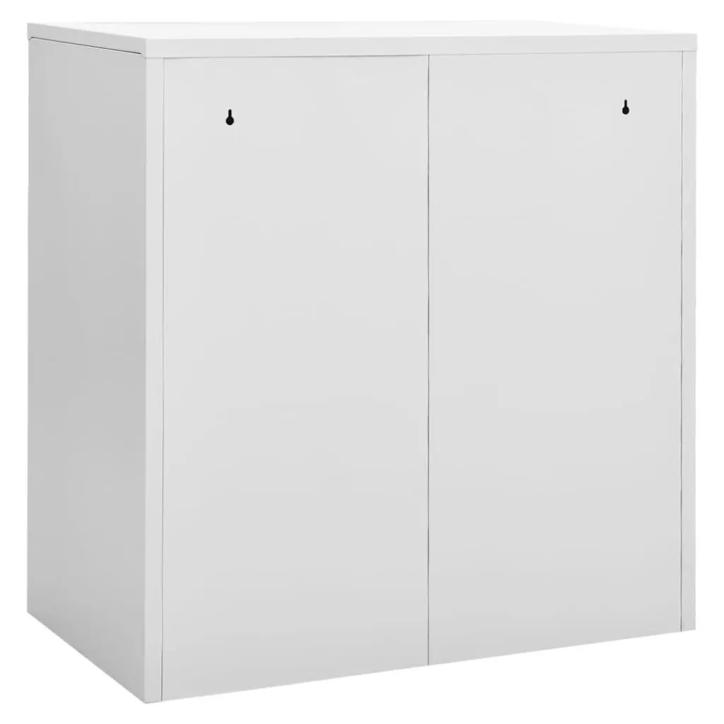 Steel Locker Cabinet Storage Office School Grey 90x45x92.5cm