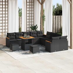 Specifications of 13-Piece Modular Black Outdoor Sofa Set