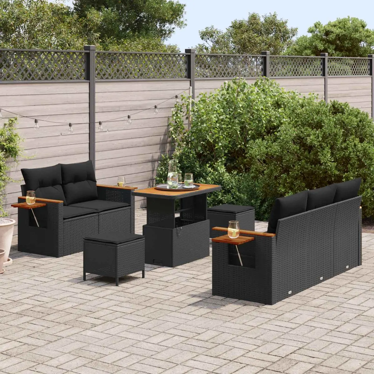 10-Piece Modular Outdoor Sofa Set
