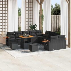 Specifications of 17pc Black Outdoor Sofa Set