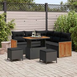 Detailed Specifications of 9-Piece Modular Outdoor Sofa Set