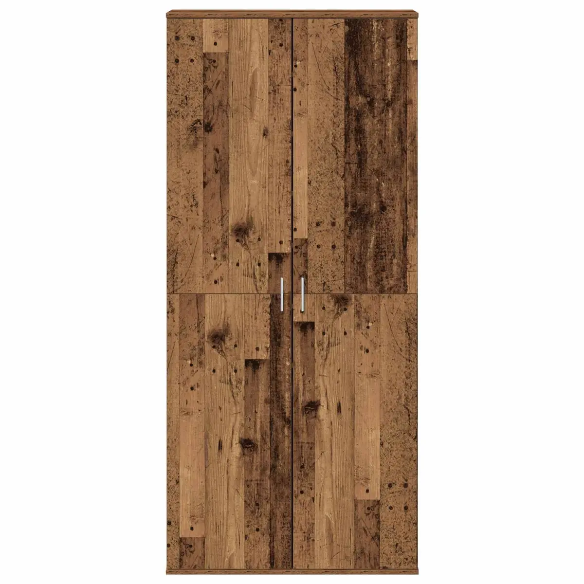 Highboard Storage Cabinet with Shelf Brown Engineered Wood 80 x 39 x 178 cm
