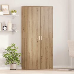 Storage Cabinet Dimensions 80 x 39 x 178 cm in Beige
