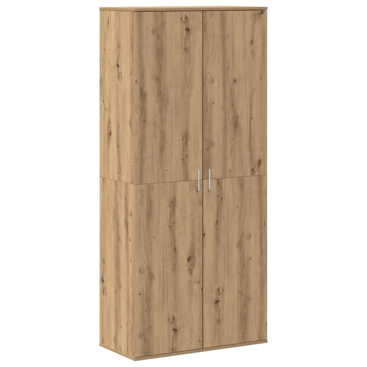 Highboard Storage Cabinet Living Room 80 x 39 x 178 cm Engineered Wood Beige