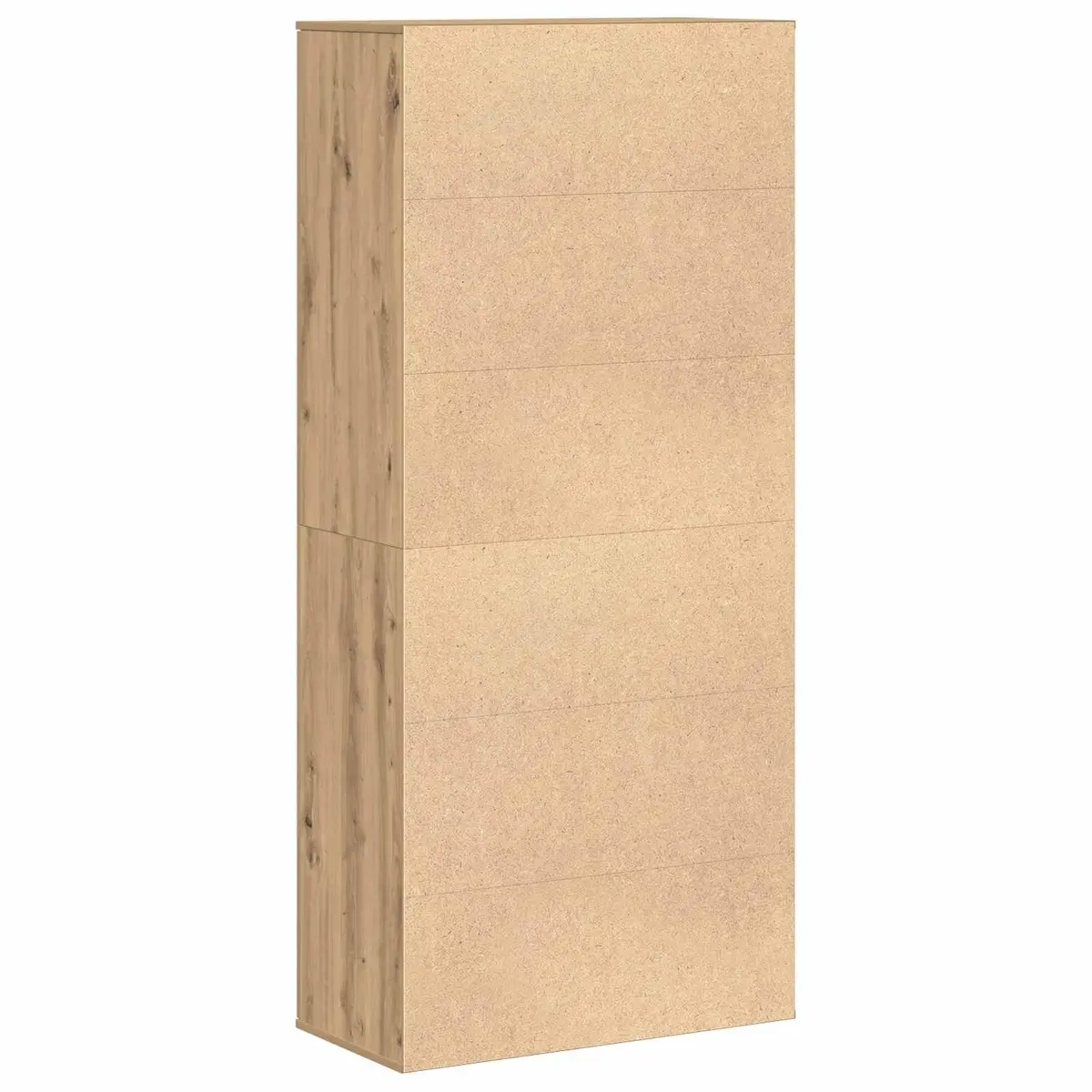 Highboard Storage Cabinet Living Room 80 x 39 x 178 cm Engineered Wood Beige
