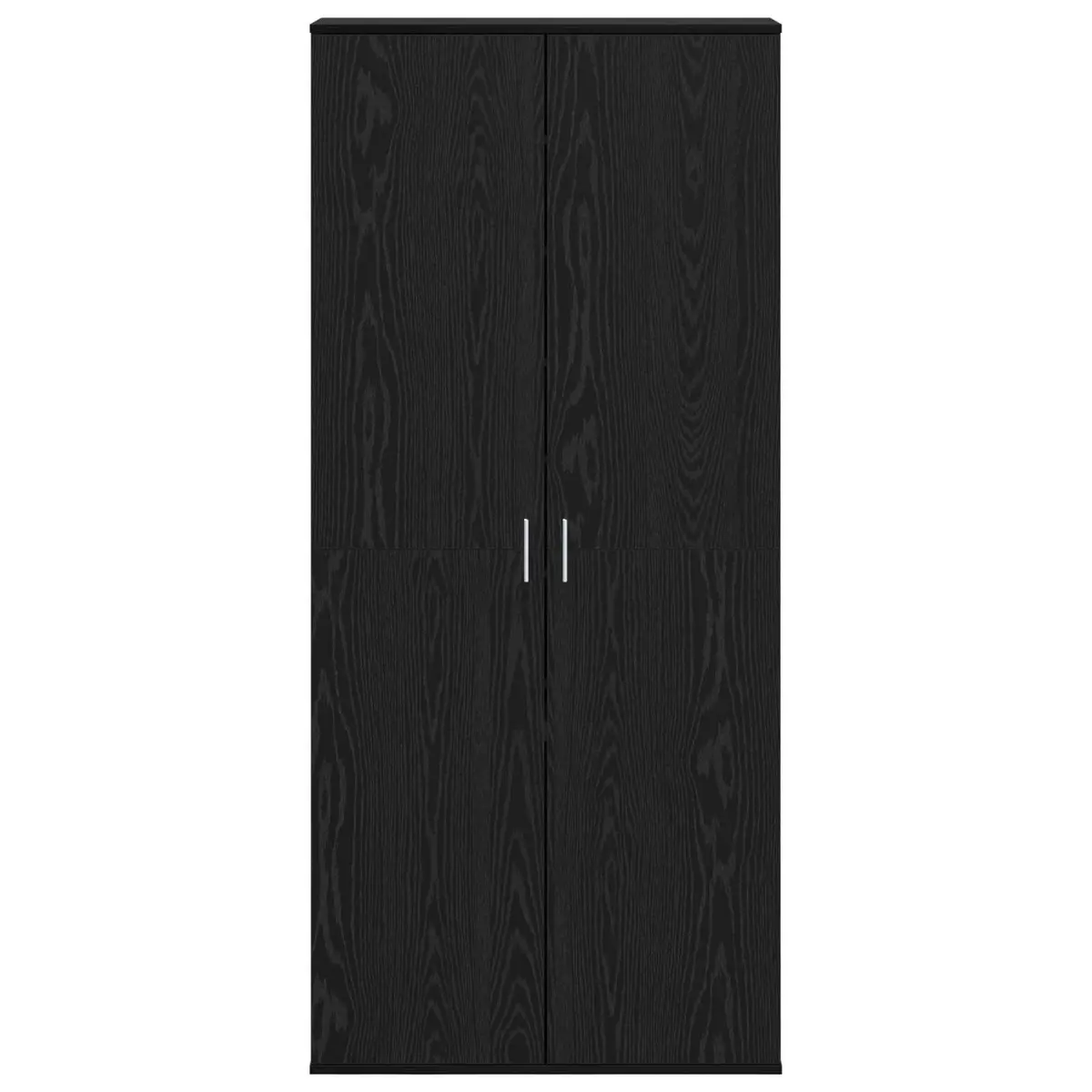 Highboard Storage Cabinet for Living Room Black Oak 80 x 39 x 178 cm