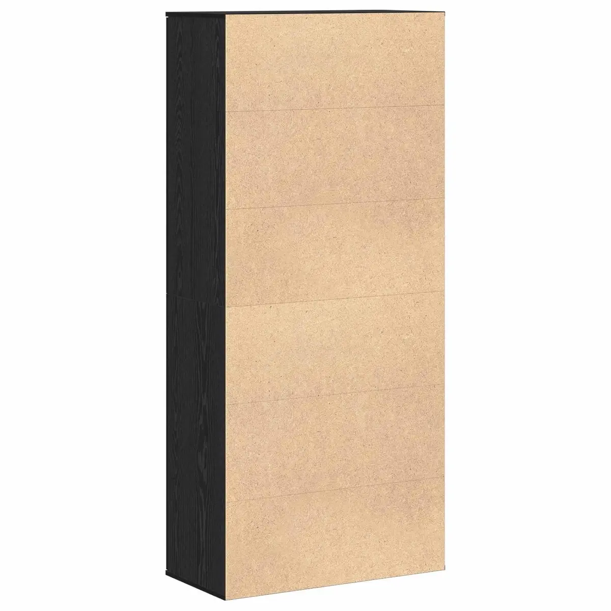 Highboard Storage Cabinet for Living Room Black Oak 80 x 39 x 178 cm