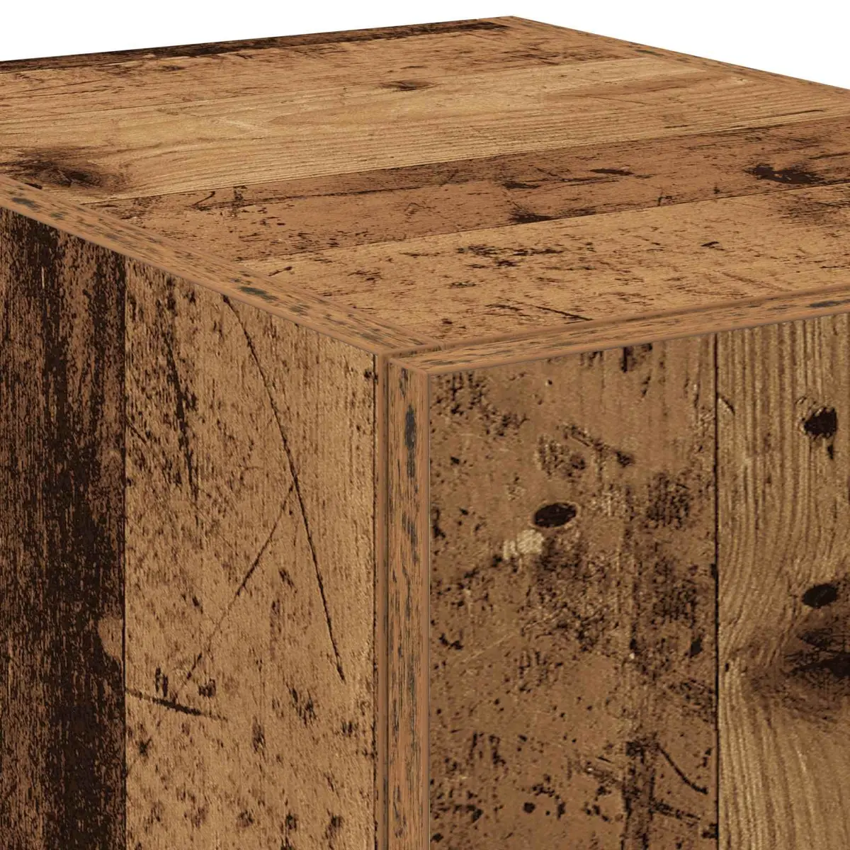 Highboard Old Wood Sideboard Buffet Storage Cabinet 30 x 42.5 x 185 cm Brown