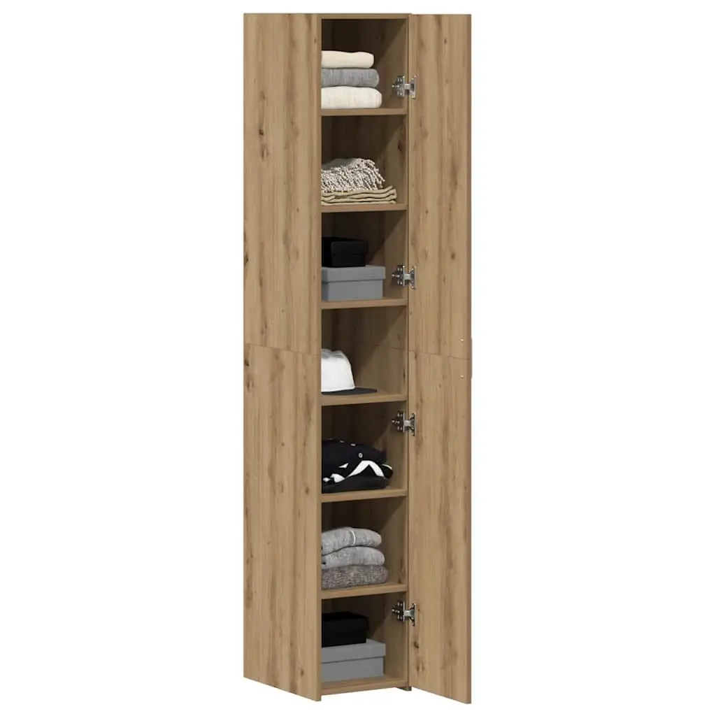 Engineered Wood Highboard Storage Cabinet for Living Room Brown