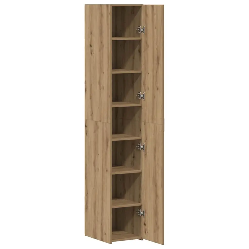 Engineered Wood Highboard Storage Cabinet for Living Room Brown
