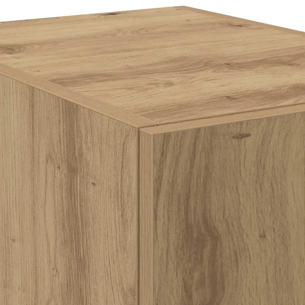 Engineered Wood Highboard Storage Cabinet for Living Room Brown