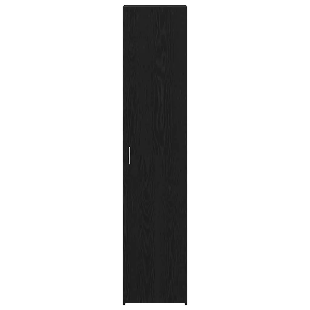 Engineered Wood Highboard for Dining Room 40 x 42.5 x 185 cm Black Storage Cabinet