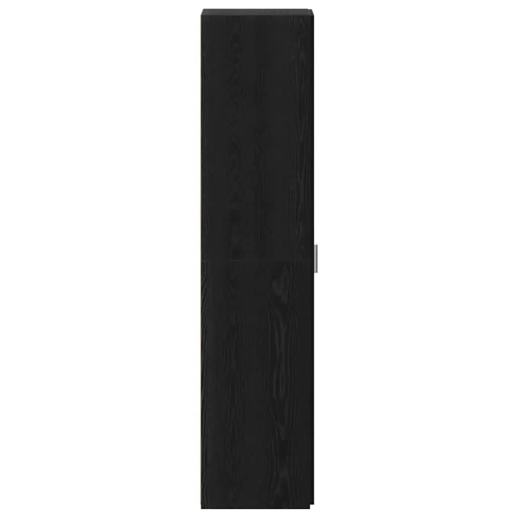 Engineered Wood Highboard for Dining Room 40 x 42.5 x 185 cm Black Storage Cabinet