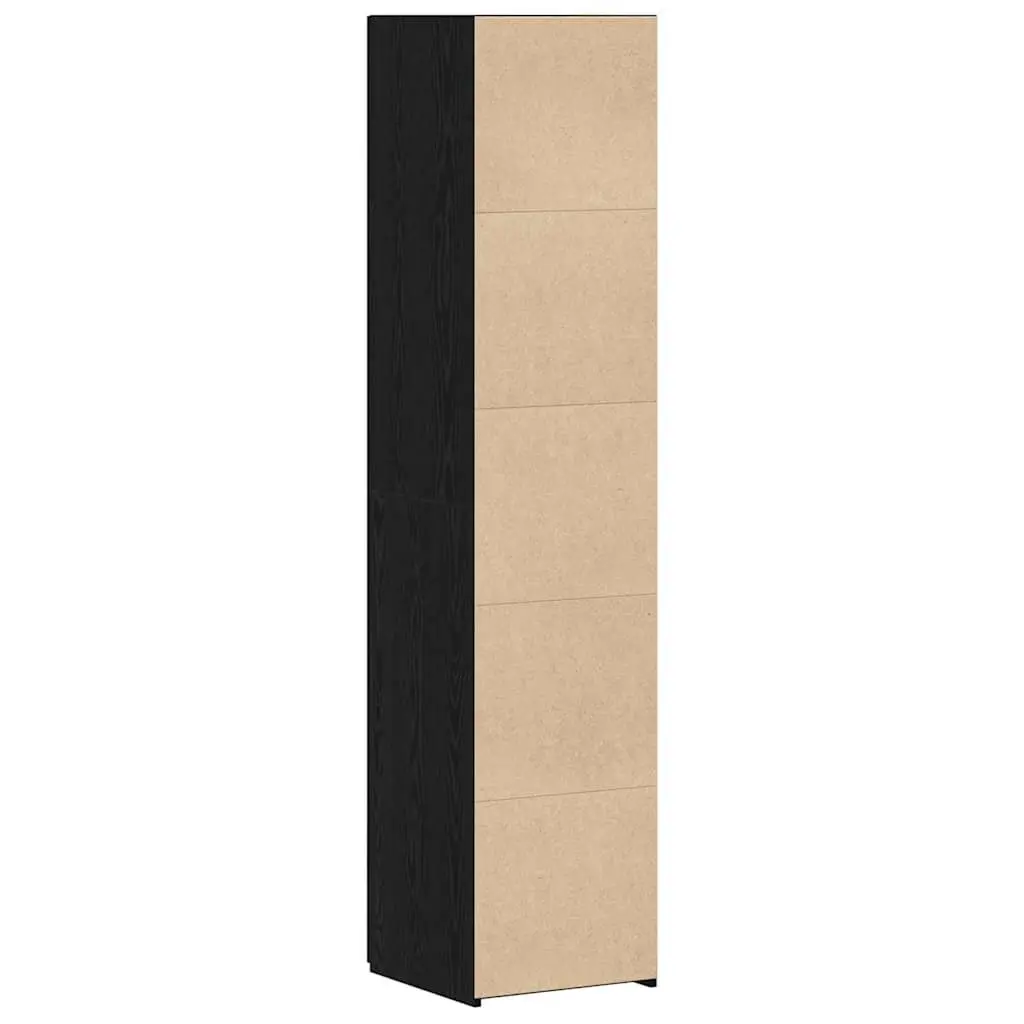Engineered Wood Highboard for Dining Room 40 x 42.5 x 185 cm Black Storage Cabinet