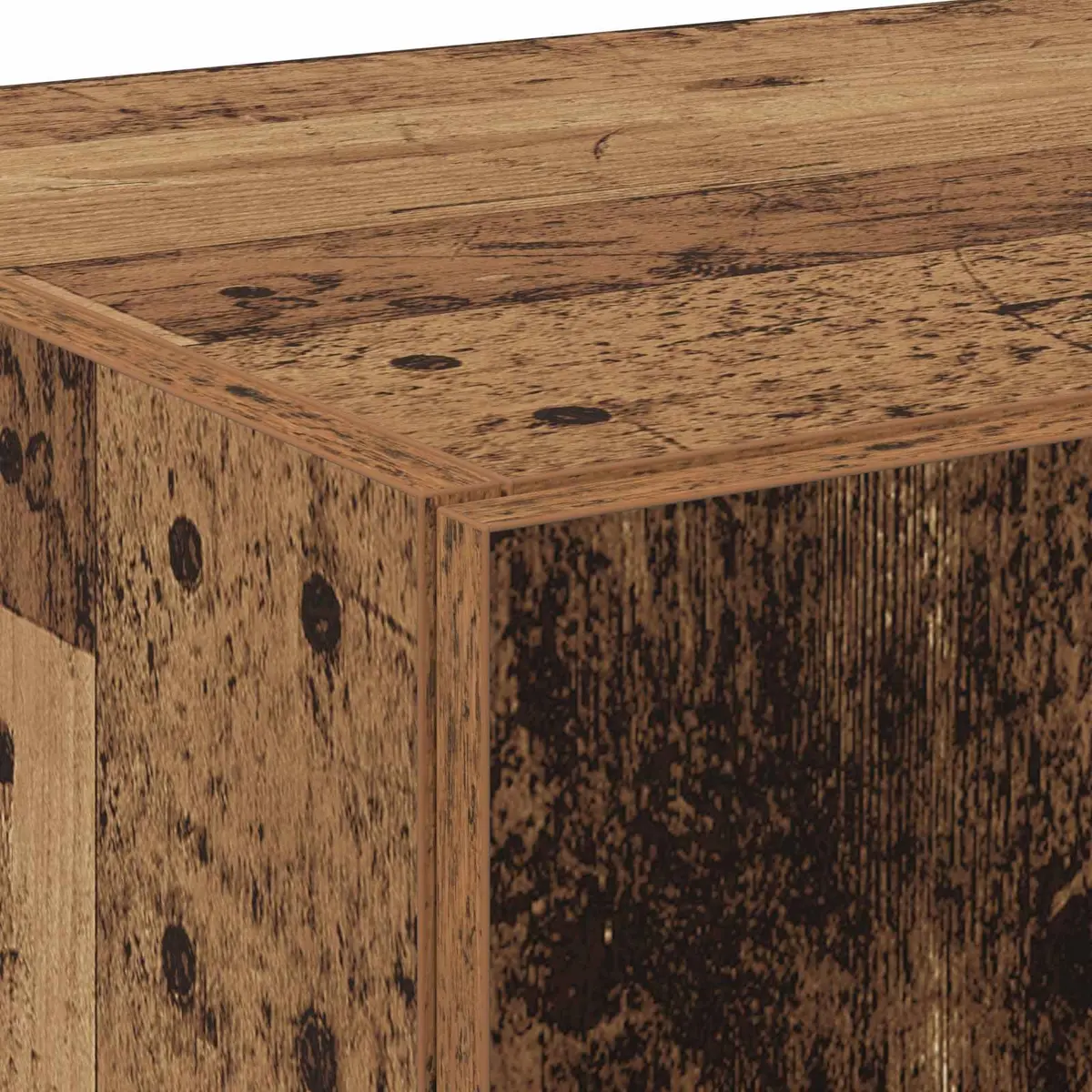 Wooden Buffet Sideboard Cabinet Brown Rustic Dining Room Storage Shelves