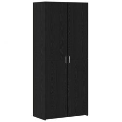 Highboard Black Oak Storage Cabinet Modern Design Living Room Dining Furniture