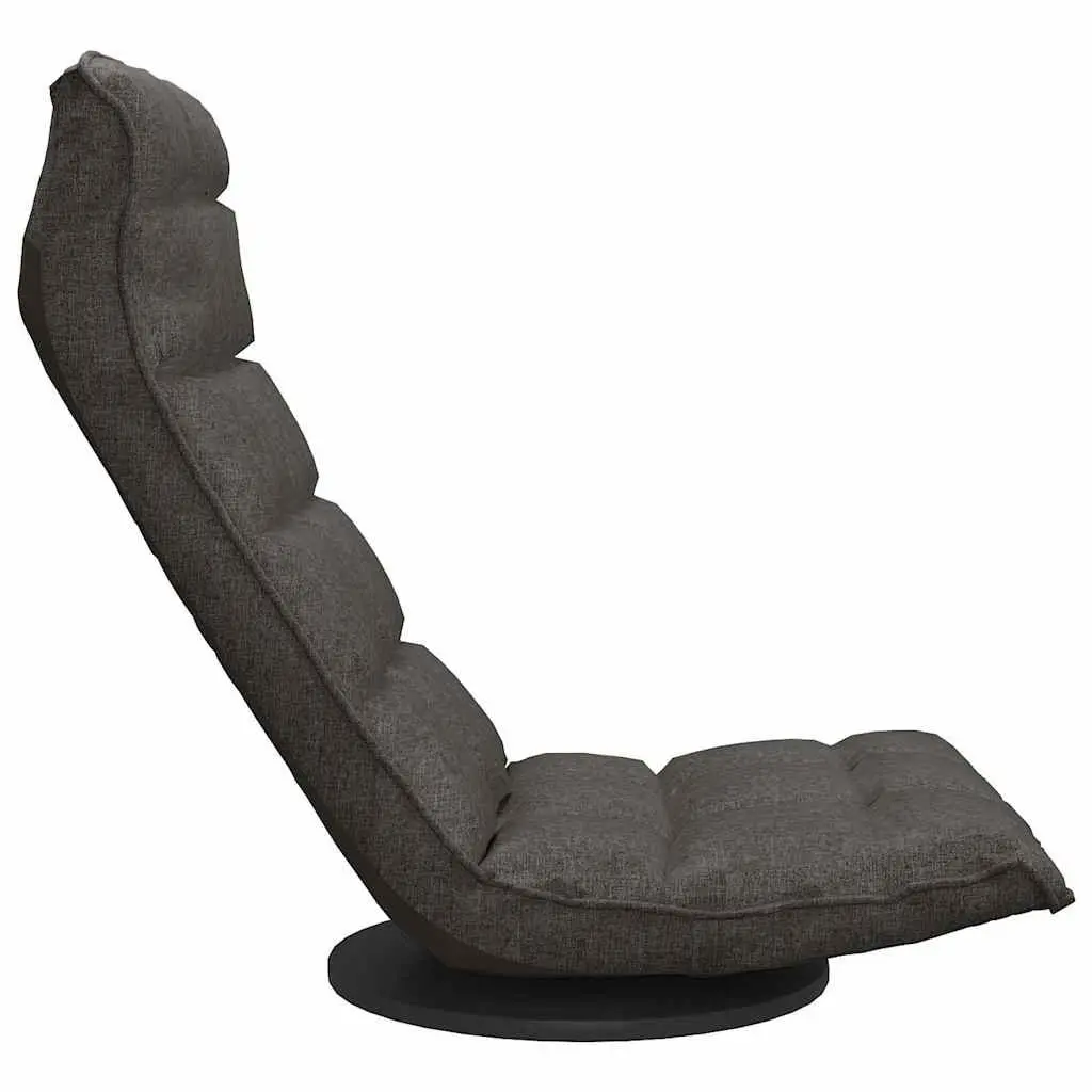 Grey Fabric Swivel Floor Chair