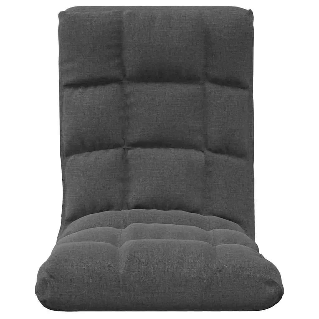 Grey Padded Folding Floor Chair