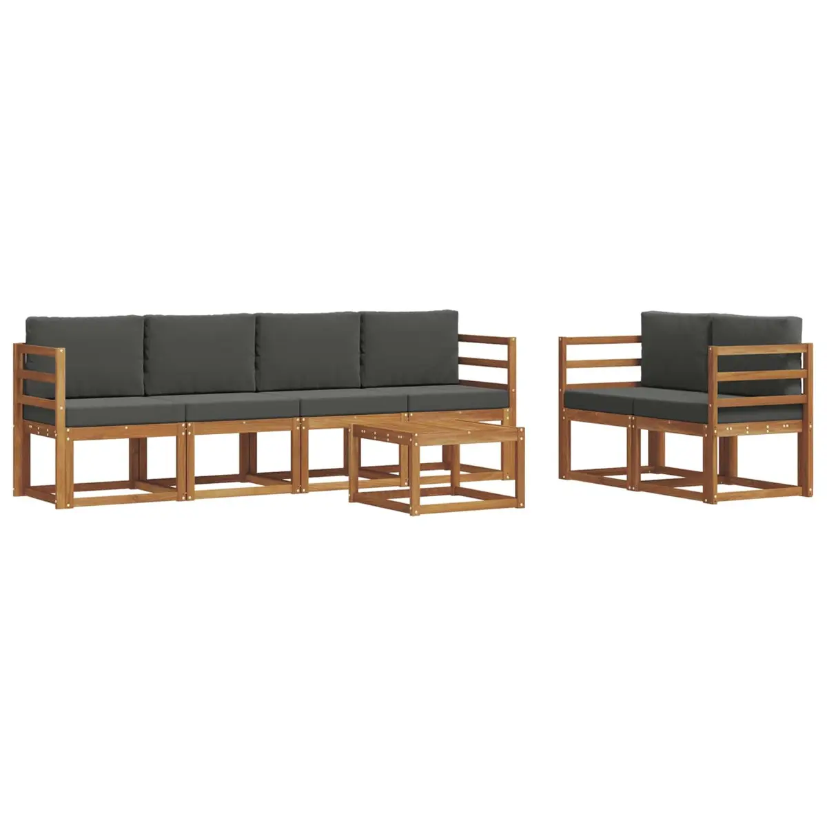 Outdoor Sectional Sofa Set for Garden 7 Piece
