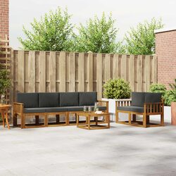 7-Piece Garden Sectional Sofa Set – Modern Design