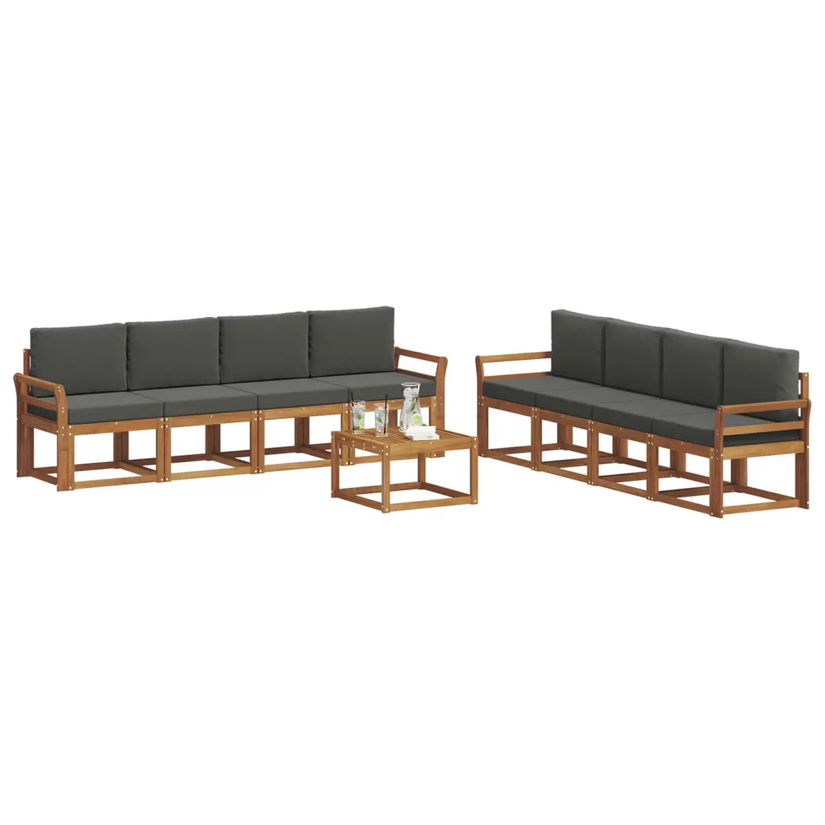 9-Piece Outdoor Sectional Sofa Set