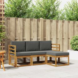 4-Piece Acacia Wood Outdoor Sofa Set Specifications