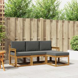 Specifications of the 4-Piece Outdoor Sofa Set with Cushions