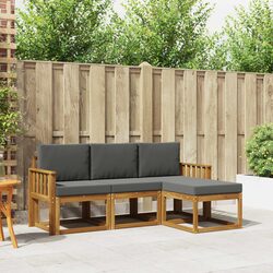 Specifications of the 4-Piece Outdoor Sofa Set with Cushions