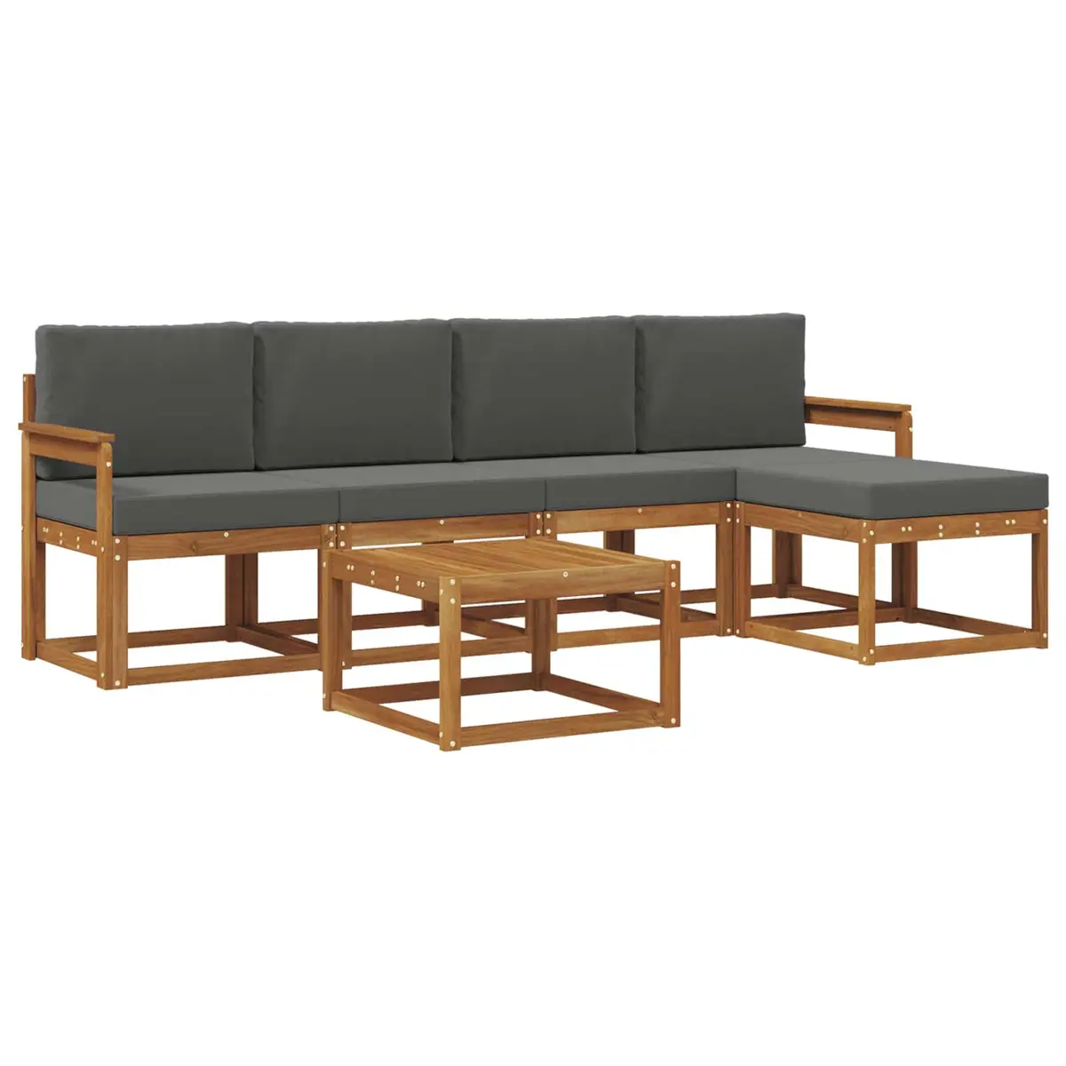 Outdoor Sectional Sofa Set Garden Patio 6 Pieces