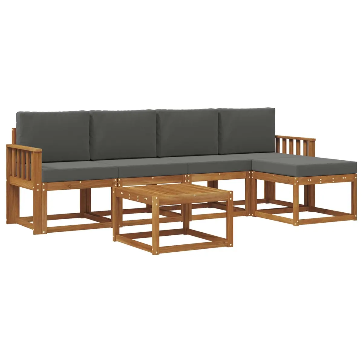 Outdoor Sectional Sofa Set for Patio Garden 6 Piece
