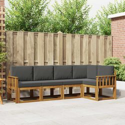 Outdoor Sofa Set 5 Pieces Garden Furniture Patio Seating with Cushions