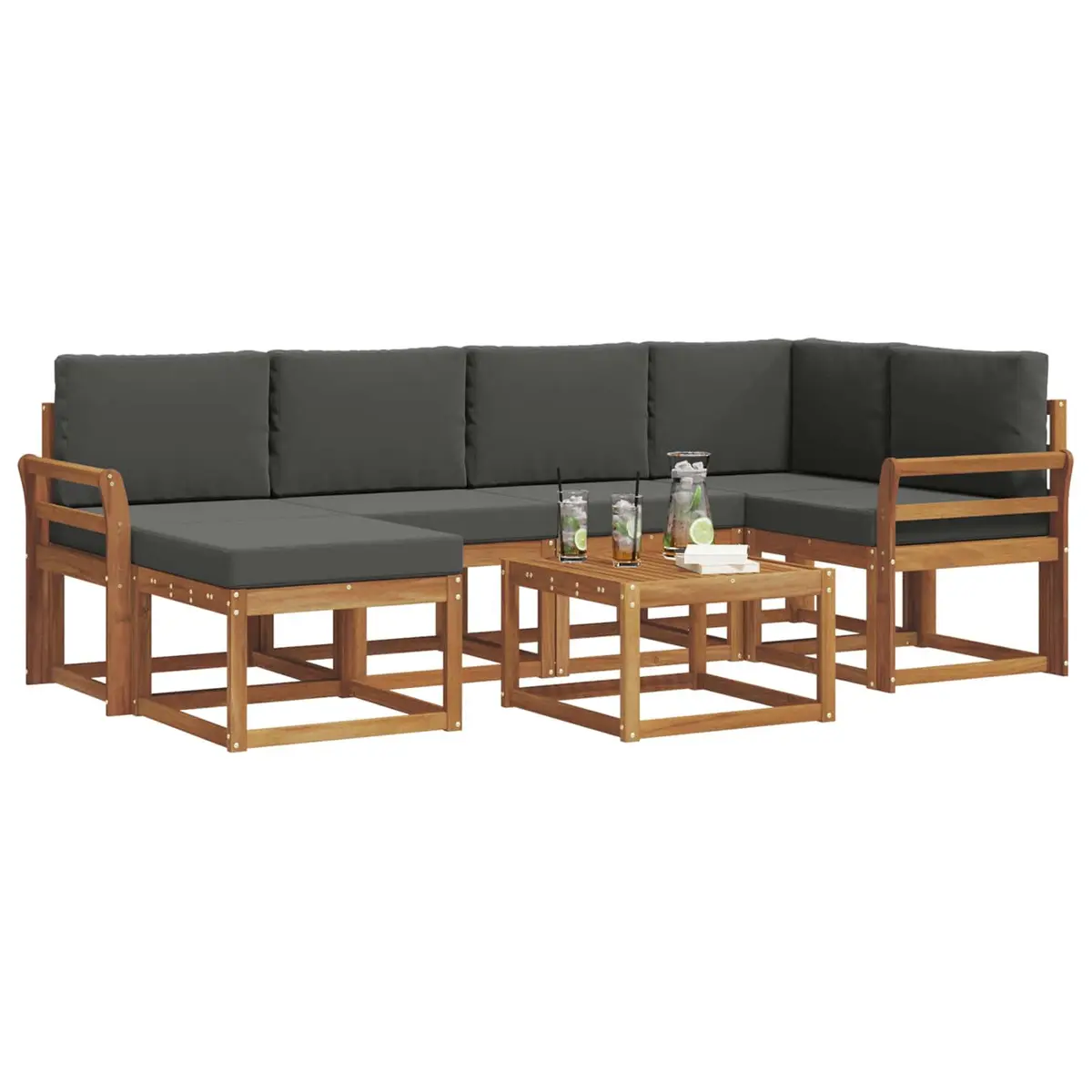 7 Piece Modular Outdoor Sofa Set