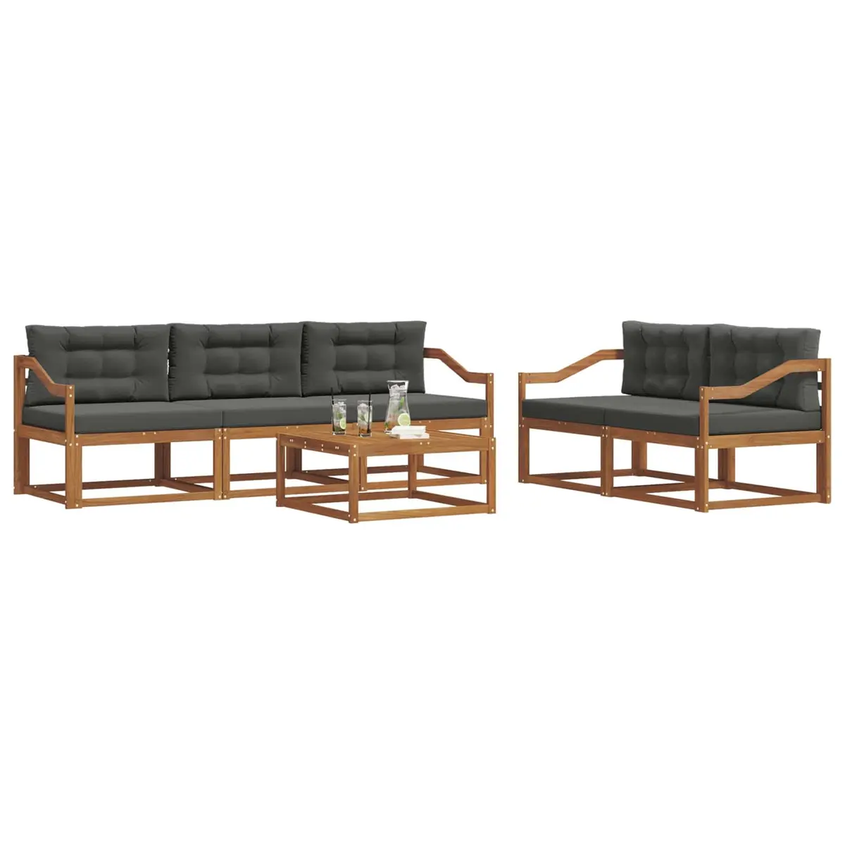 6-Piece Modular Outdoor Sofa Set