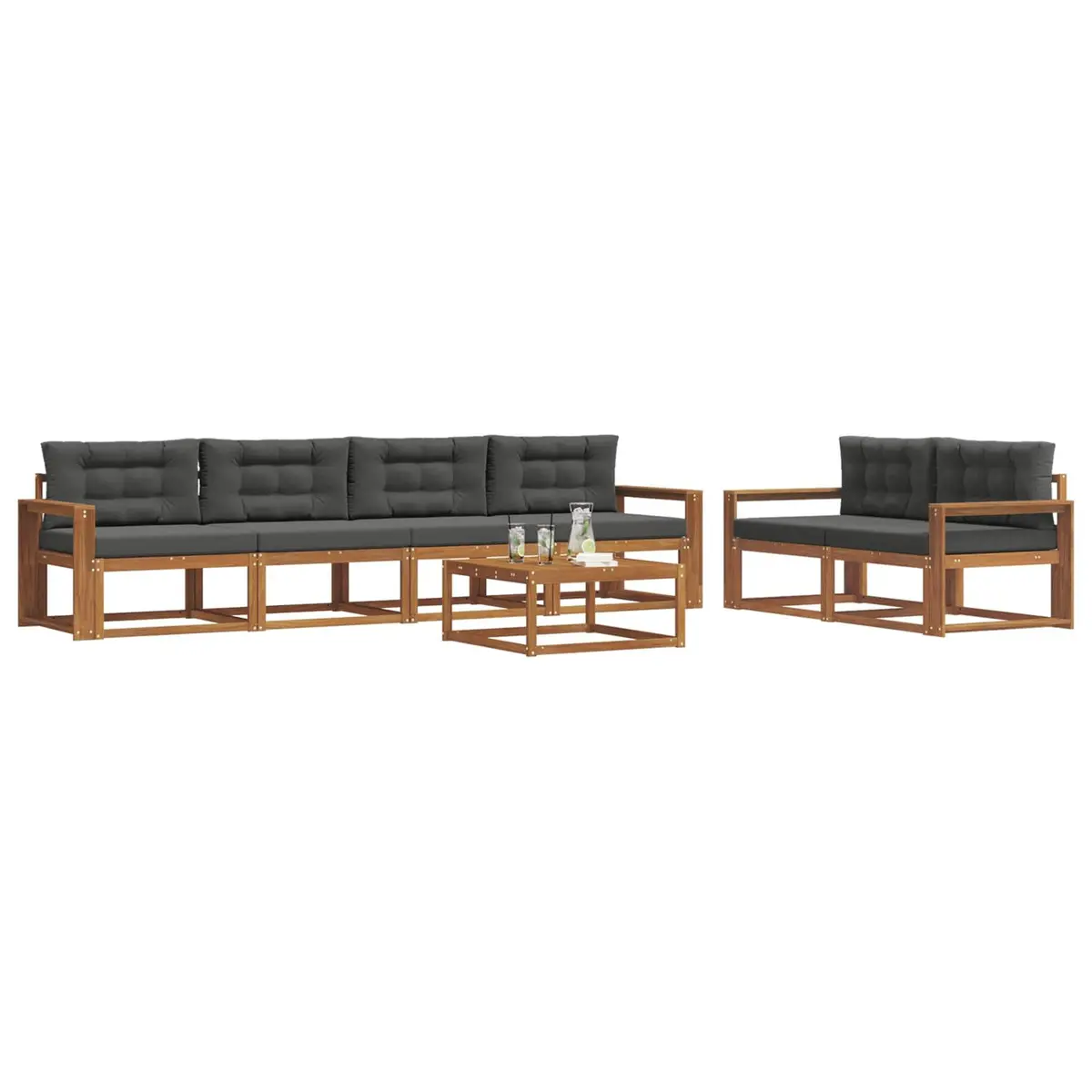 7-Piece Modular Outdoor Sectional Sofa Set
