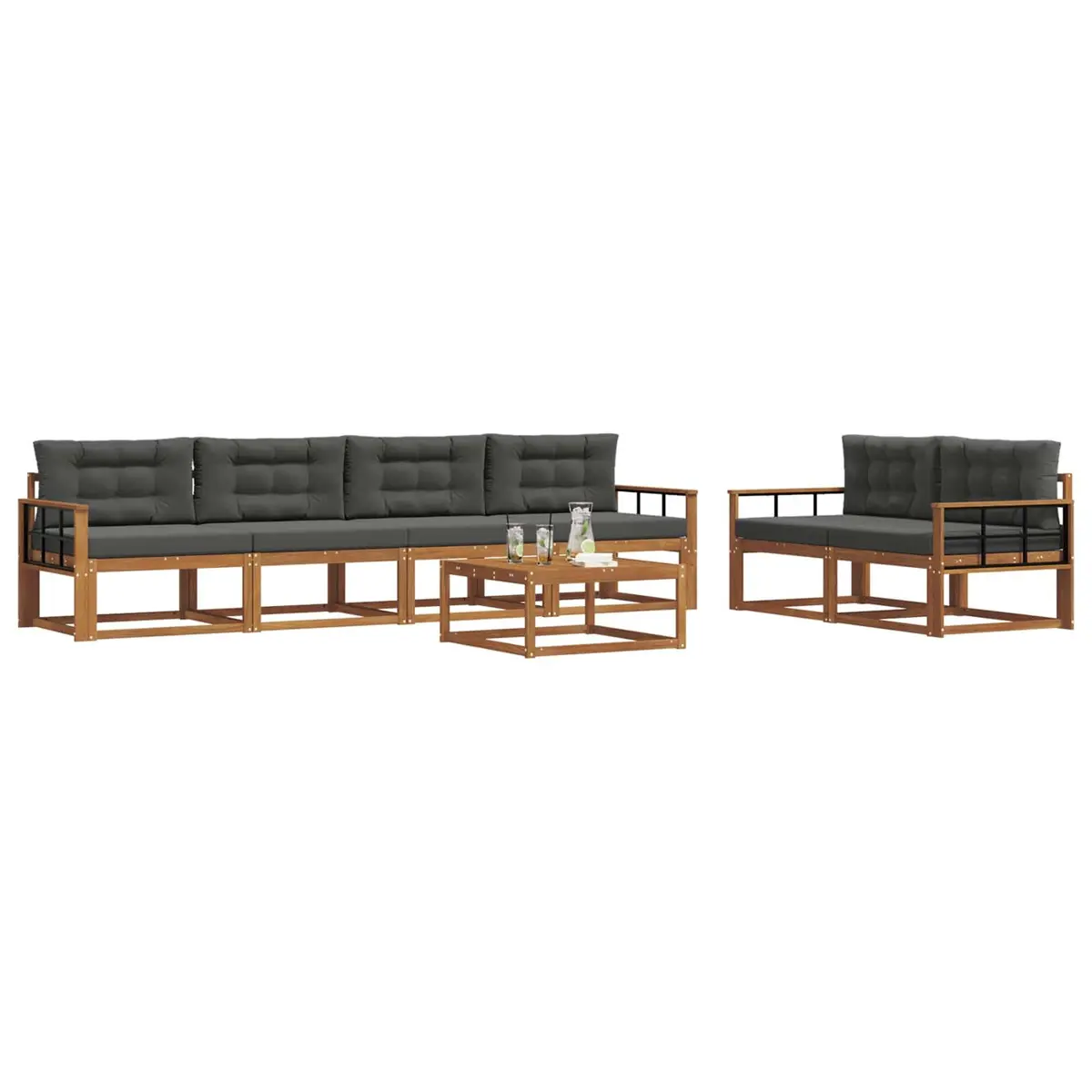 7-Piece Outdoor Sectional Sofa Set