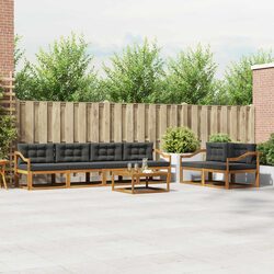 Specifications of 7 Piece Natural Acacia Outdoor Set