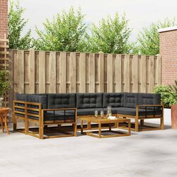 Outdoor Sectional Sofa Set 7 Pieces Garden Patio Furniture Modular Seating