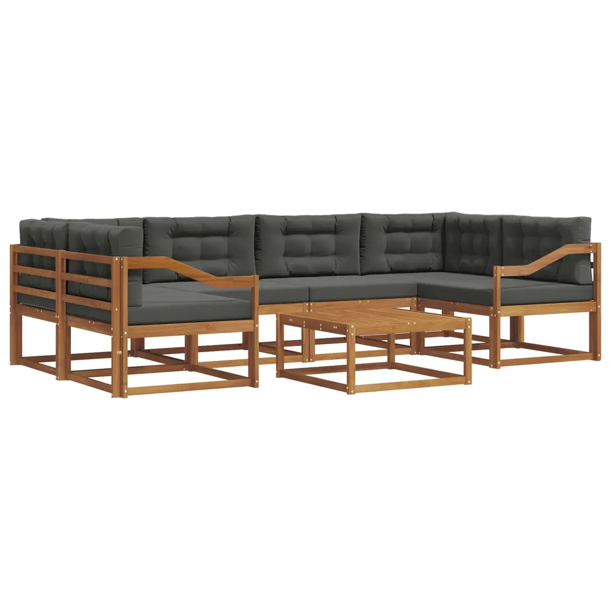 Outdoor Sofa Set Garden Patio 7 Pieces Natural