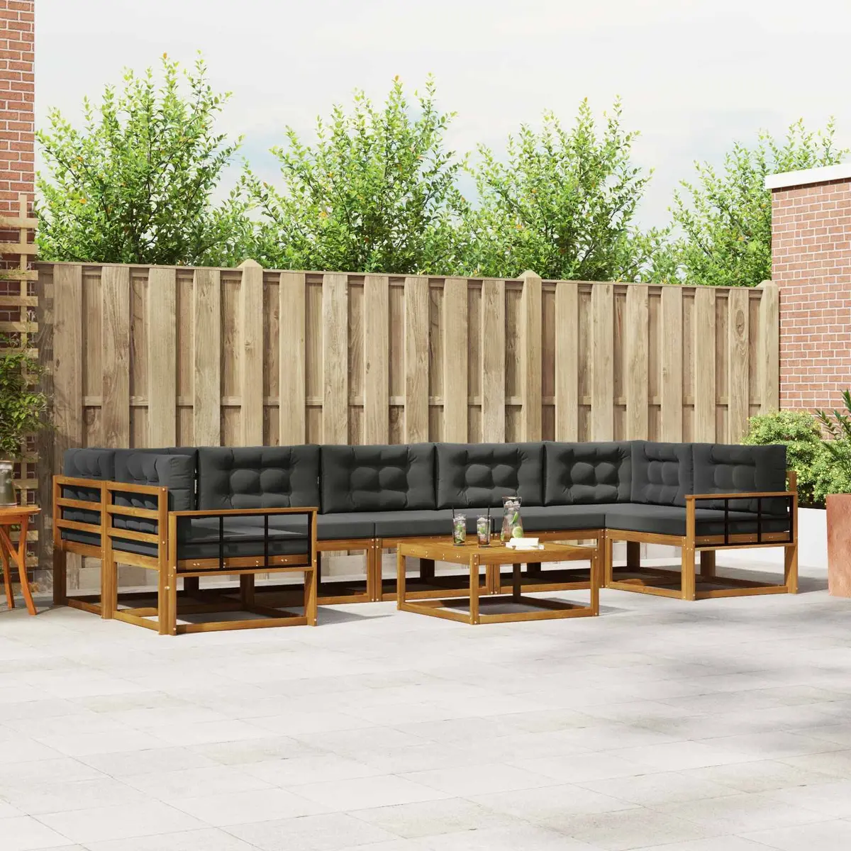 8-Piece Modular Outdoor Sectional Set