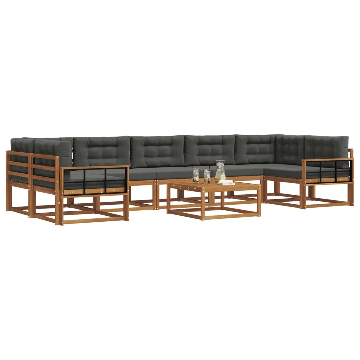 8-Piece Modular Outdoor Sectional Set