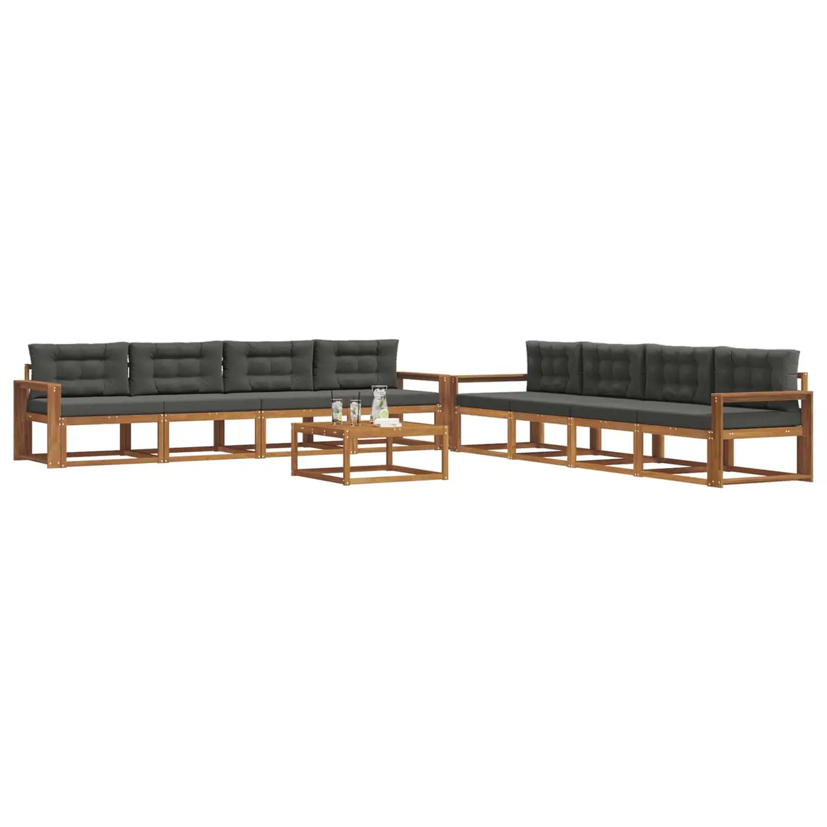 9-Piece Outdoor Sectional Sofa Set