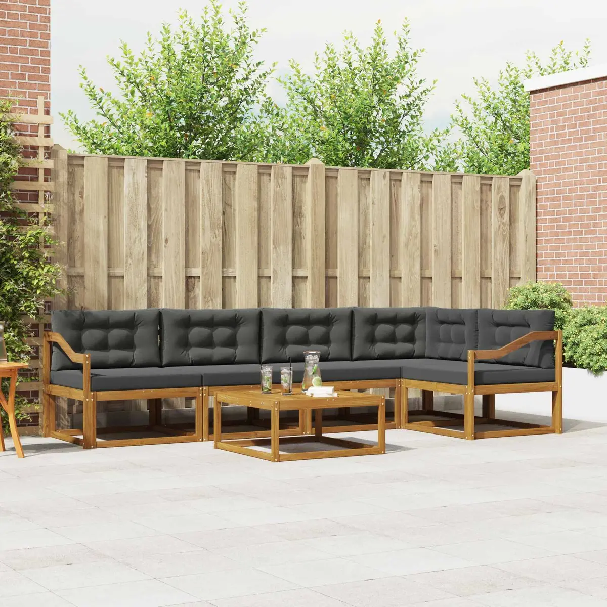 6-Piece Outdoor Sectional Sofa Set