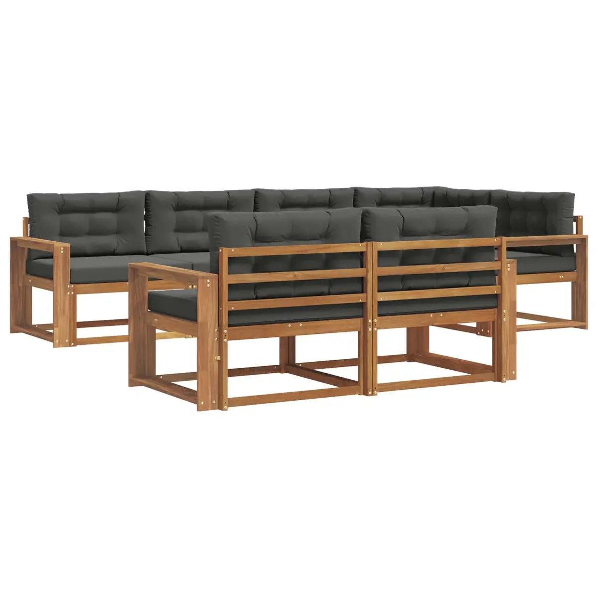 Outdoor Sofa Set 8 Pieces Modular Sectional Lounge Patio Garden Furniture