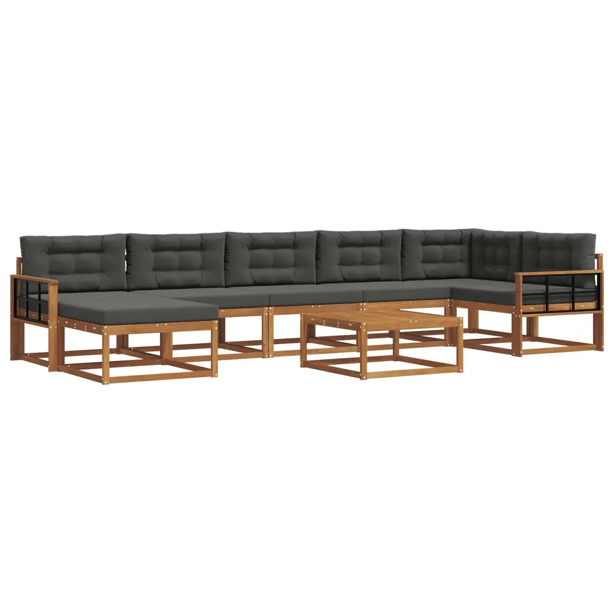 Outdoor Sectional Sofa Set for Garden Patio 8 Piece