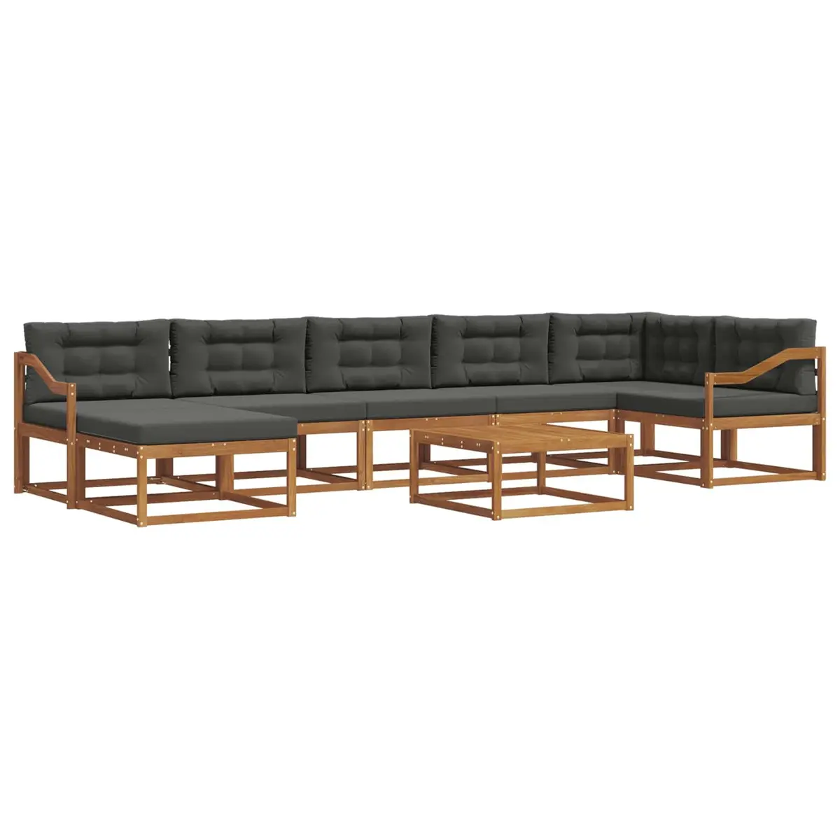 Outdoor Sectional Sofa Set for Garden Patio 8 Pieces
