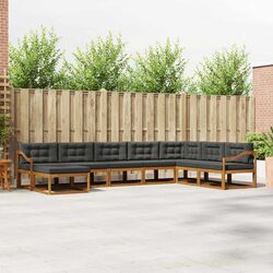 Outdoor Sectional Sofa Set Specifications: 8 Pieces, Brown
