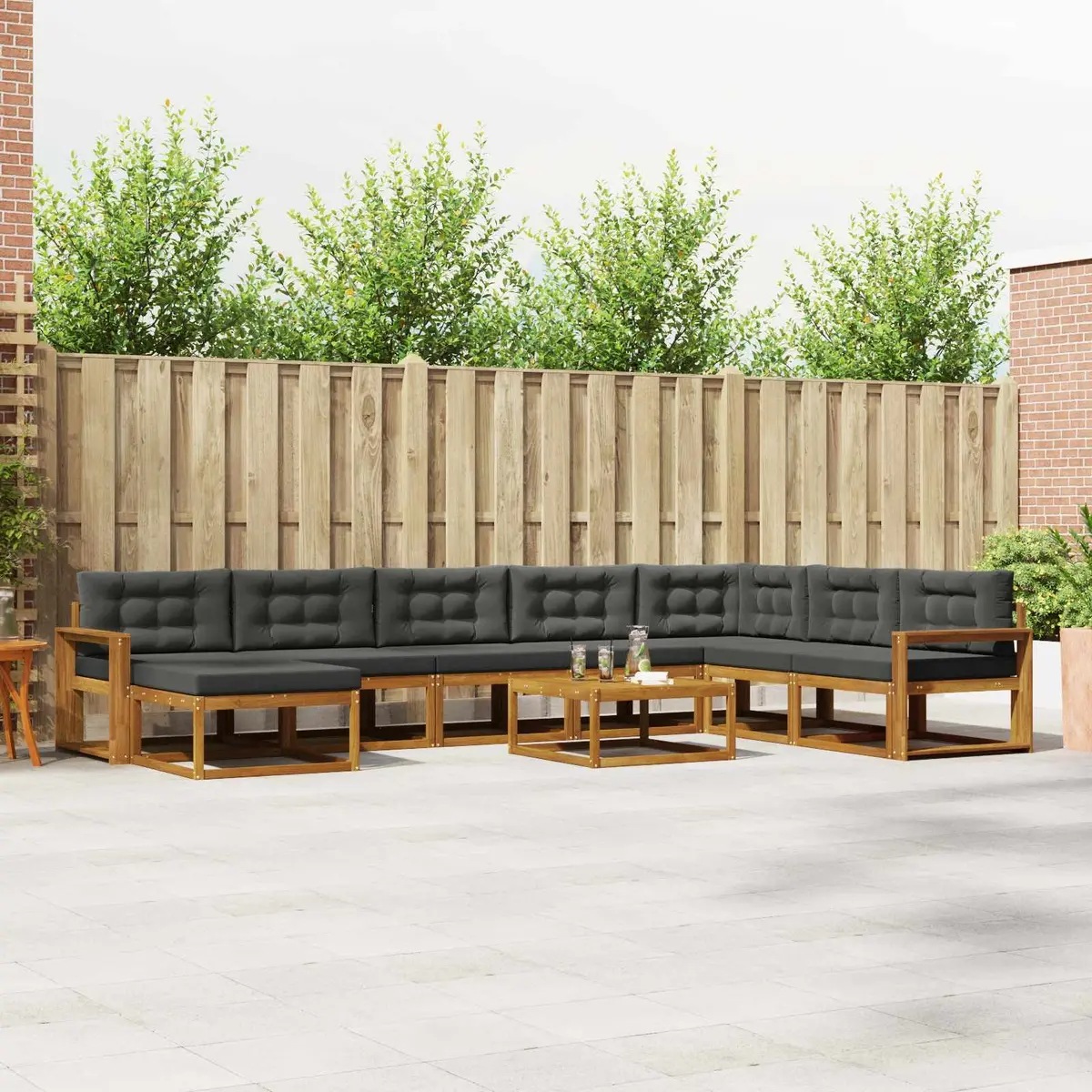 9-Piece Outdoor Sectional Sofa Set