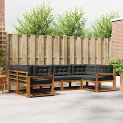 Specifications for Outdoor 6-Piece Sofa Set with Cushions